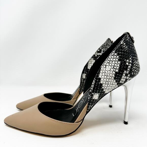 Calvin Klein Shoes - Calvin Klein Sebrina Leather Heels